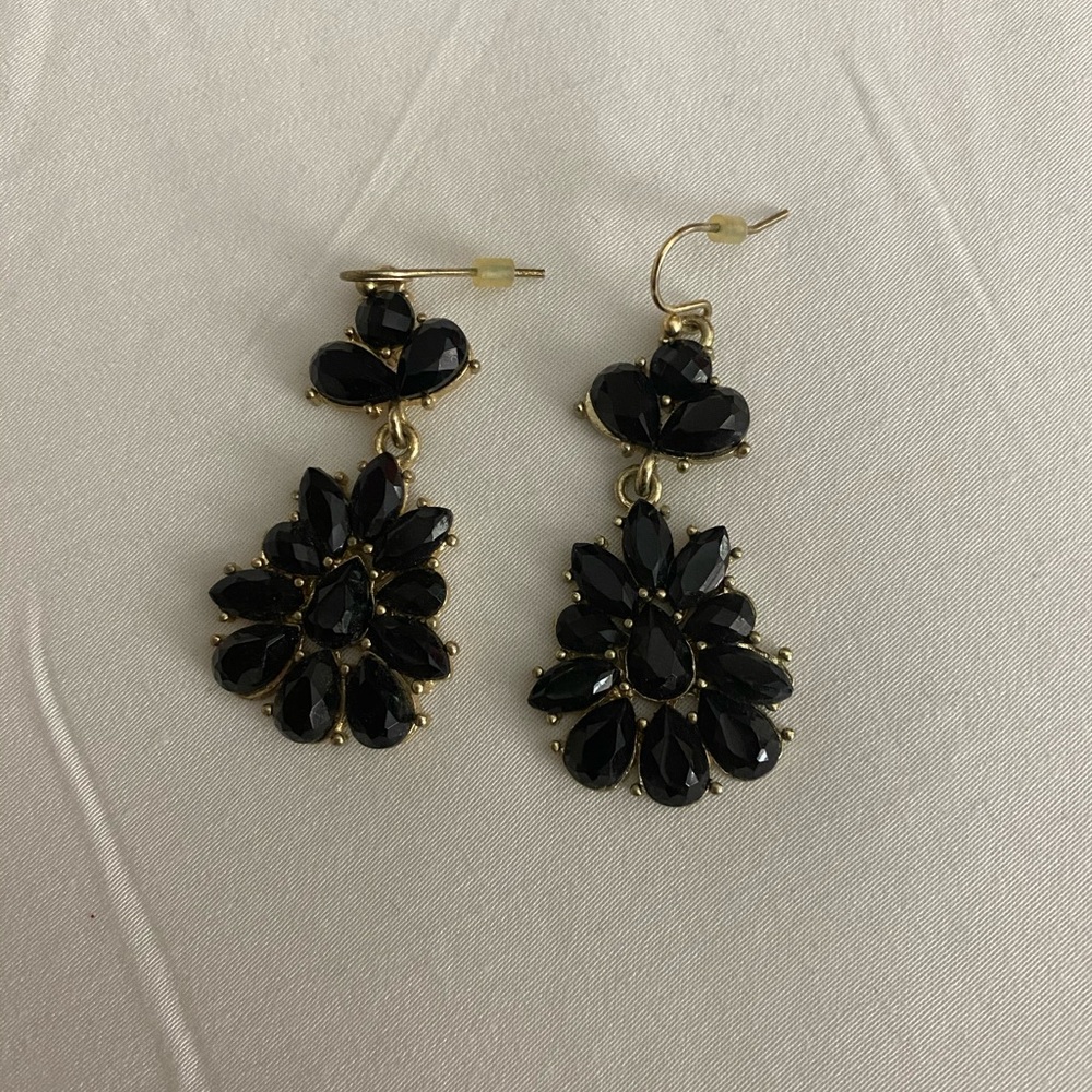 Costume Black Drop Earrings